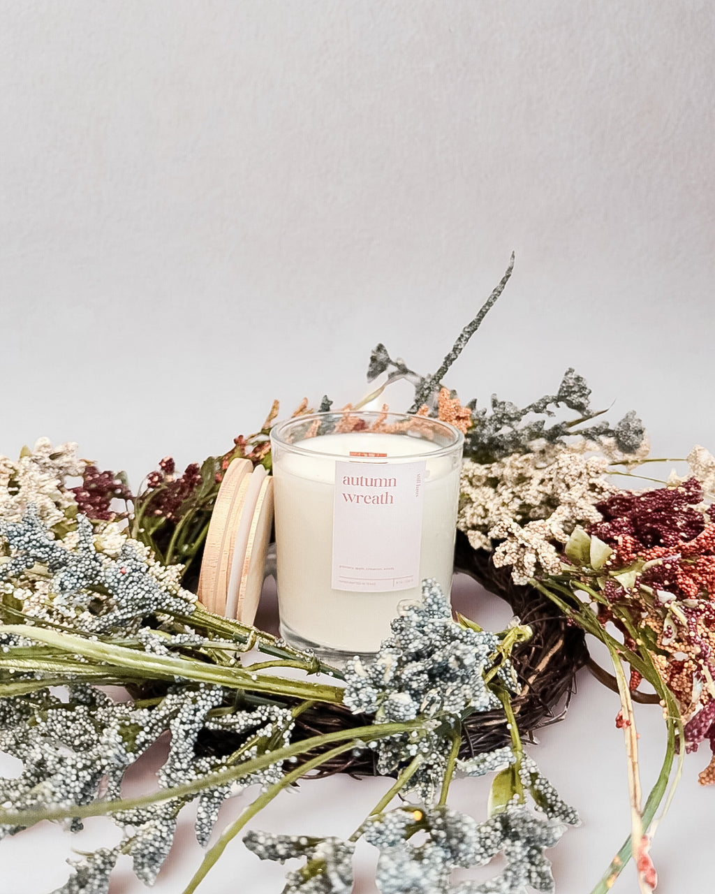 Autumn Wreath Candle