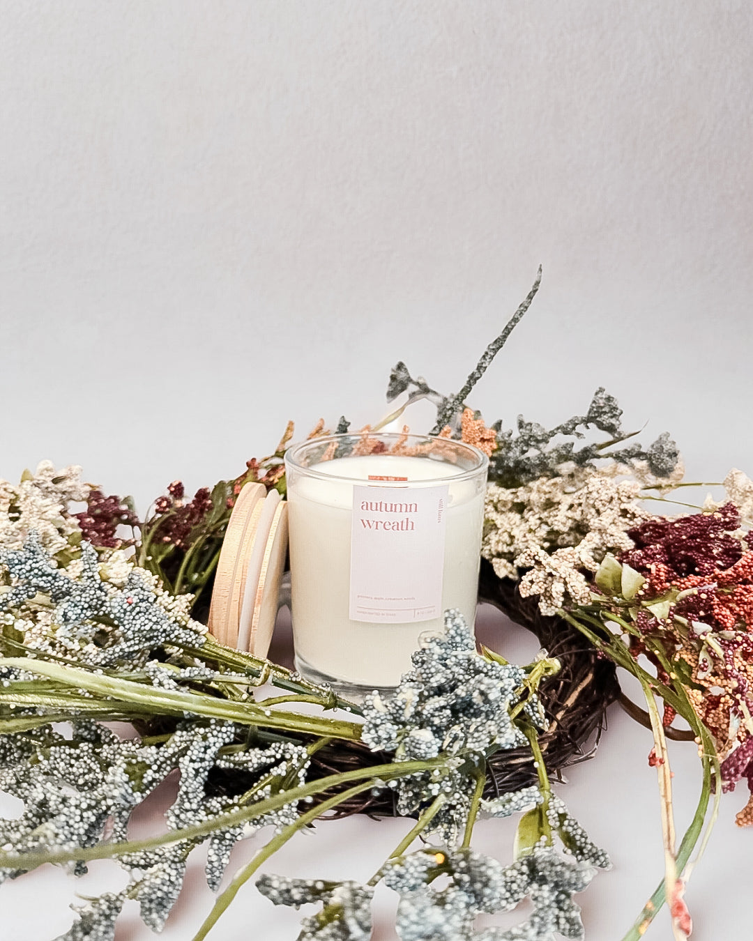 Autumn Wreath Candle